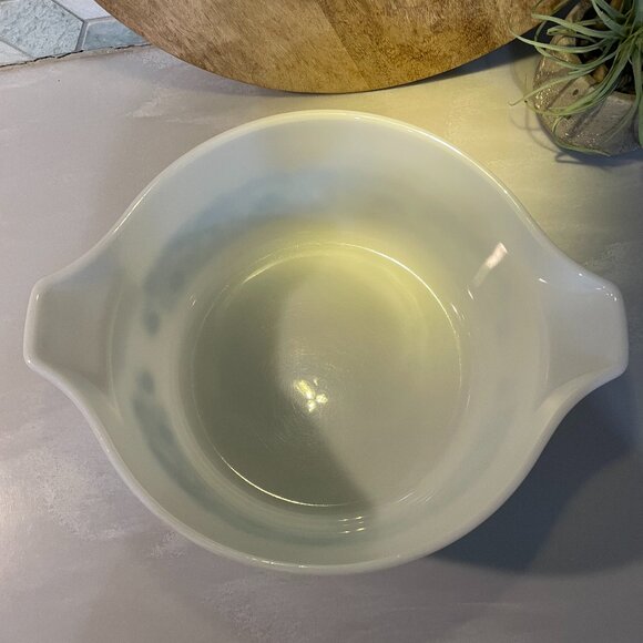 Vintage Pyrex Horizon Blue Casserole Dish 475 B 2.5 Quart Blue on White No Lid - Picture 7 of 7